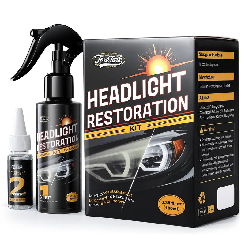 Kit de restauration et de protection des phares de voiture